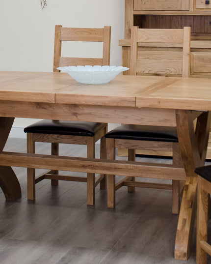 Cotswold Oval Cross Leg Ext Table