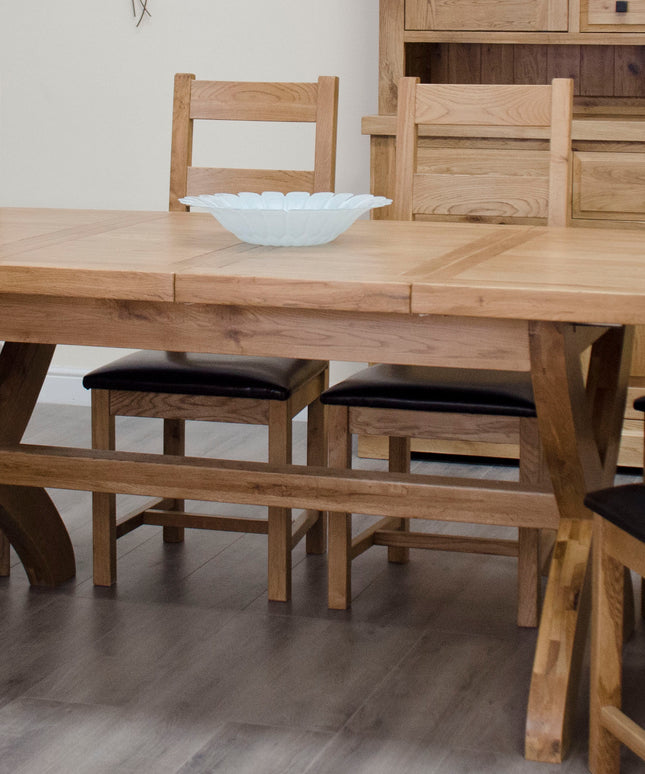 Cotswold Oval Cross Leg Ext Table