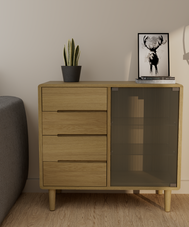 Scandic Small Glazed Cabinet