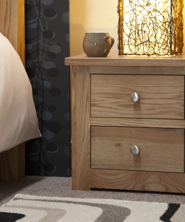 Torino 2 Drawer Bedside