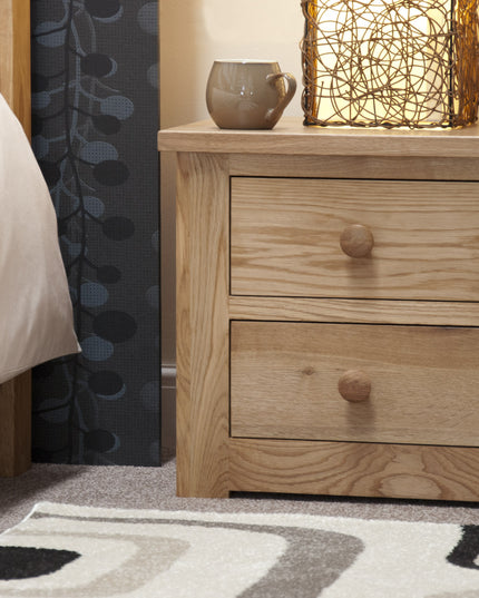 Torino 2 Drawer Bedside