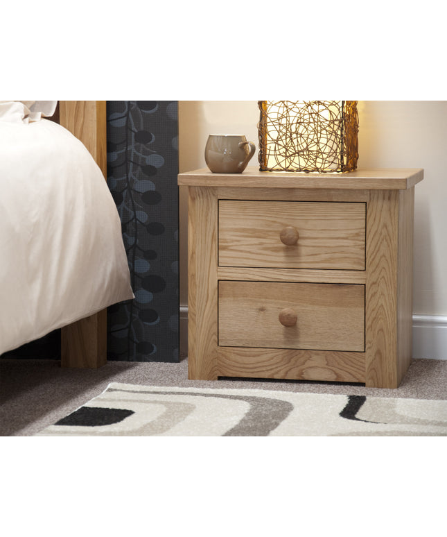 Torino 2 Drawer Bedside