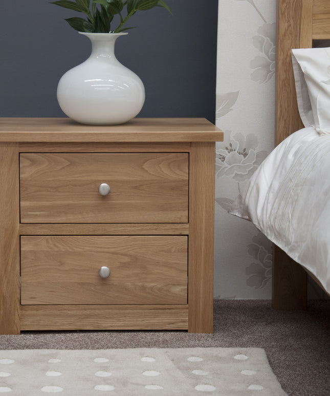 Torino 2 Drawer Wide Bedside