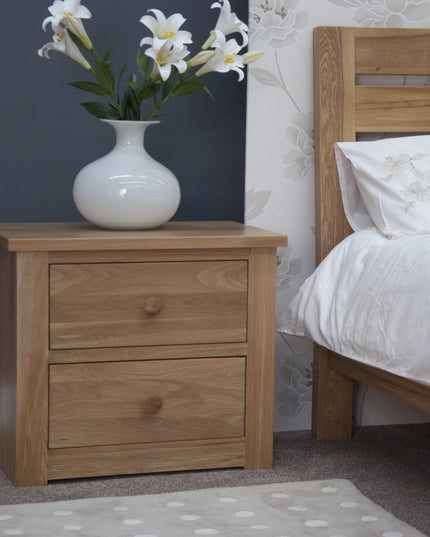 Torino 2 Drawer Wide Bedside