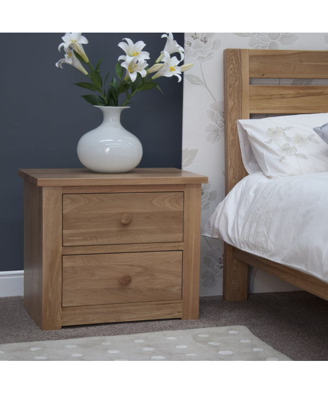 Torino 2 Drawer Wide Bedside